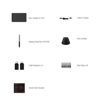 2. Huion H1161 Graphics Tablet