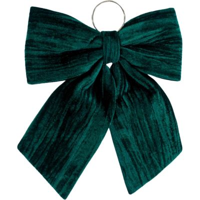 13. GREEN DECORATIVE BOW 57x63x3CM MICA