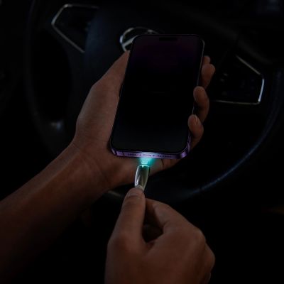 9. Baseus CADH000002 Lightning - USB-C PD cable 20W 480Mb/s 1m - white