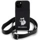 2. Karl Lagerfeld KLHCP15SSCBSCNK iPhone 15 6.1" hardcase black/black Crossbody Silicone Choupette