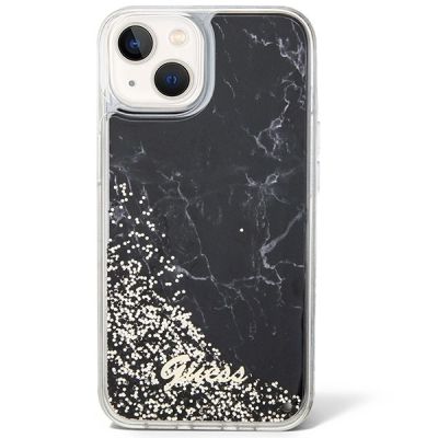 3. Guess Liquid Glitter Marble case for iPhone 14 - black