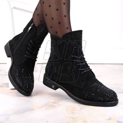 3. Boots with zircons Potocki W WOL176 black