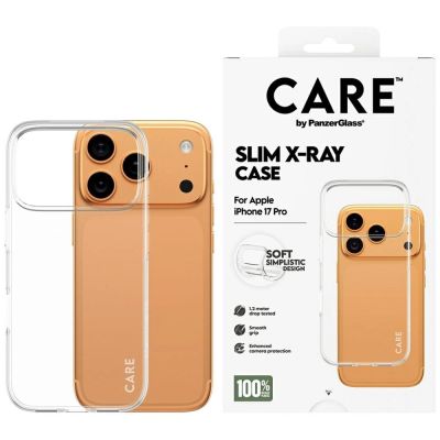CARE by PanzerGlass Fashionable X-Ray Soft Basic Case for iPhone 17 Pro - Transparent