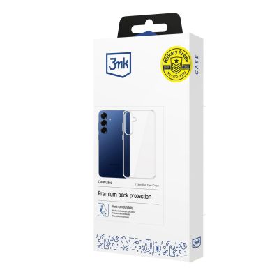 4. 3mk Clear Case for Samsung Galaxy S25 FE - transparent