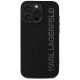 3. Karl Lagerfeld HC 3D Rubber Elongated Glitter iPhone 16 Pro Case - Black