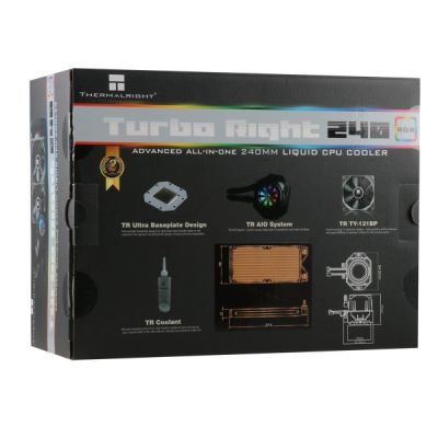 9. Thermalright Turbo Right 240C Processor All-in-One Liquid Cooler 12cm Black