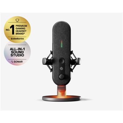 10. Steelseries ALIAS Black Microphone for PC