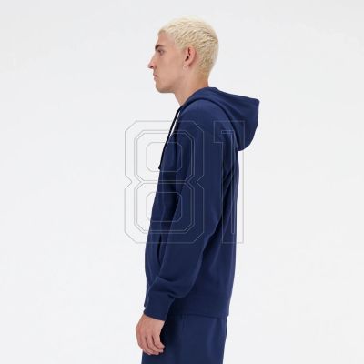 6. New Balance Stacked Logo Hoodie Fren Nny M MJ41501NNY
