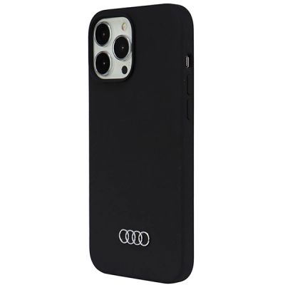 3. Audi Silicone Case iPhone 13 Pro Max 6.7" black/black hardcase AU-LSRIP13PM-Q3/D1-BK