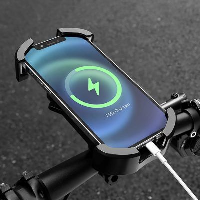 9. Rockbros 25210032001 Handlebar Phone Holder for Bikes - Black