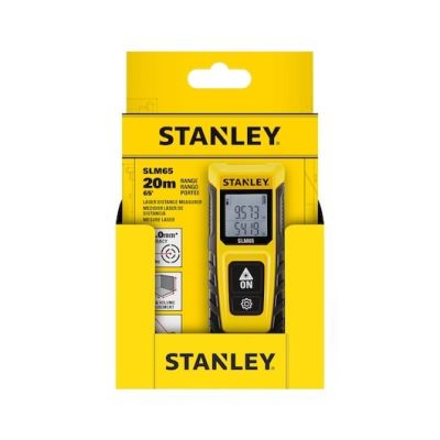21. Stanley SLM65 Laser Rangefinder Black, Yellow 20 m