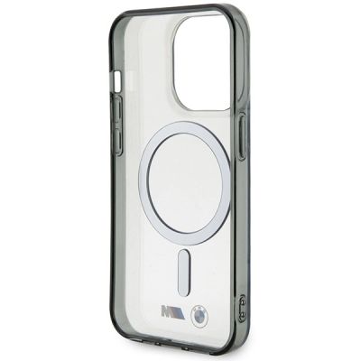 7. Case BMW BMHMP14LHCRS iPhone 14 Pro 6.1" transparent hardcase Silver Ring MagSafe