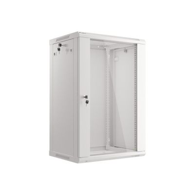 7. Lanberg WF01-6418-10S 18U Rack Wall-Mounted Cabinet Gray