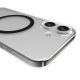 5. Puro Lite Mag TPU+PC Case Compatible with MagSafe for iPhone 17 - Transparent with Black Ring