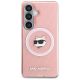 3. Karl Lagerfeld IML Repeated Choupette MagSafe Case for Samsung Galaxy S26 - Pink