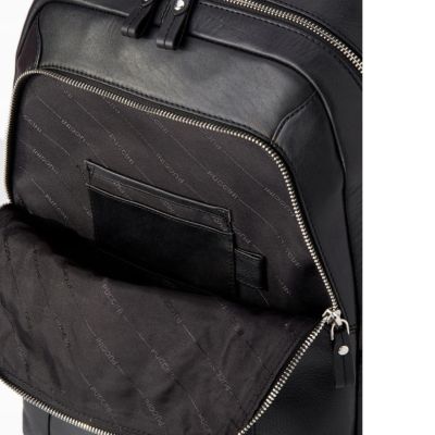5. Puccini Royal Collection Men's Leather Backpack for 15.6" Laptop Black - LGD6323-1