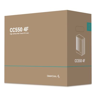 12. DeepCool CC550 4F Midi Tower Black