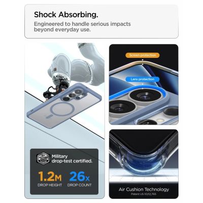 11. Spigen Ultra Hybrid Mag MagSafe Case for Samsung Galaxy S26 Ultra - Clear Blue