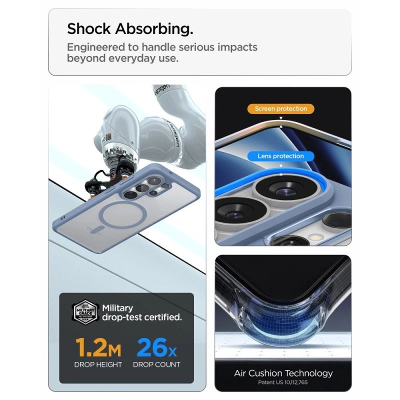 11. Spigen Ultra Hybrid Mag MagSafe Case for Samsung Galaxy S26 Ultra - Clear Blue