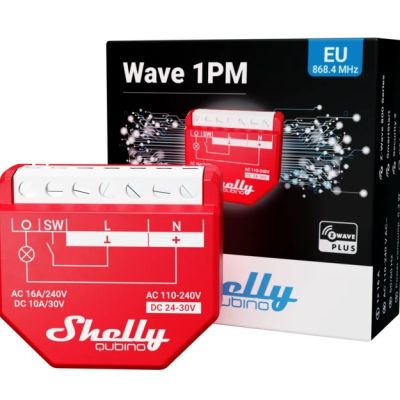 5. Intelligent Z-Wave controller Shelly Qubino Wave 1PM