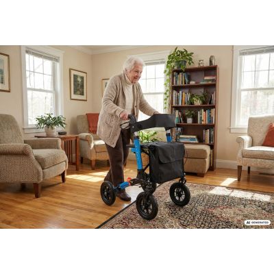 47. Aluminum all-terrain rehabilitation walker