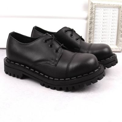 2. Gregor M GRE1206B leather combat boots black