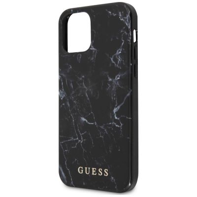 6. Guess Marble Case for iPhone 12 mini - Black