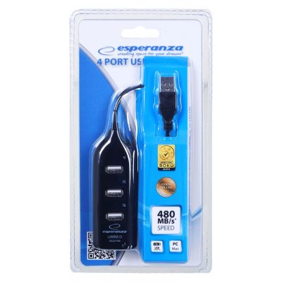 2. Hub Esperanza EA116 (4x USB 2.0; black)