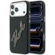 Karl Lagerfeld Smooth Big Resin Signature Logo Case for iPhone 18 Pro Max / 17 Pro Max - Black