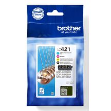 Brother LC-421VAL Ink Cartridge PagePack 4 pcs. Original Standard Yield Black, Cyan, Magenta, Yellow