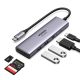 3. Ugreen 6in1 Multifunctional USB Type C HUB - 2x USB 3.2 Gen 1 / HDMI 4K 60Hz / SD and TF Card Reader / USB Type C PD 100W Gray (60384 CM511)