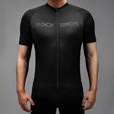 10. Rockbros 15120002007 Short Sleeve Cycling Jersey XXXXL - Black