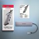 7. Axagon HMC-5H60 Wired Docking Station USB 3.2 Gen 1 (3.1 Gen 1) Type-C Gray
