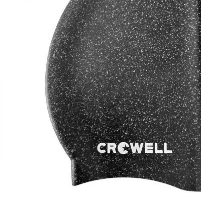 4. Silicone swimming cap Crowell Recycling Pearl black col.1