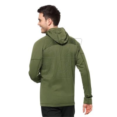 4. Jack Wolfskin Hirschberg Hooded FZ M sweatshirt 1710881-4129