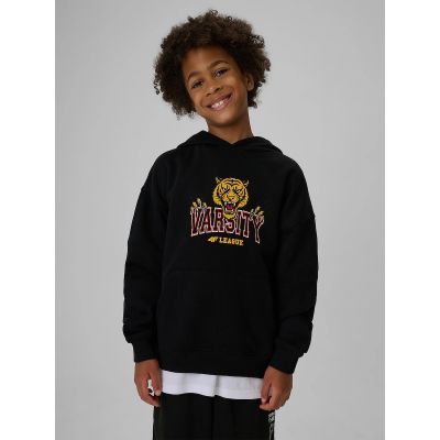 Loose-Fit Boys’ Hooded Sweatshirt 4F 4FJRAW26TSWSM3196-20S