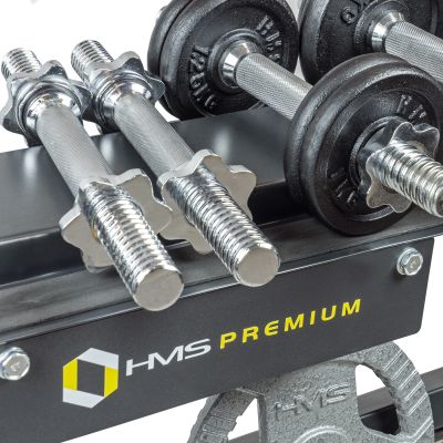 8. HMS STR12 Premium Plate and Dumbbell Stand