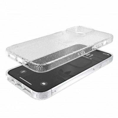 3. Adidas OR Protective Clear Case Glitter for iPhone 13 Pro Max - Transparent Silver