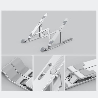 11. Orico PFB-A21 11-17" adjustable foldable laptop stand - silver