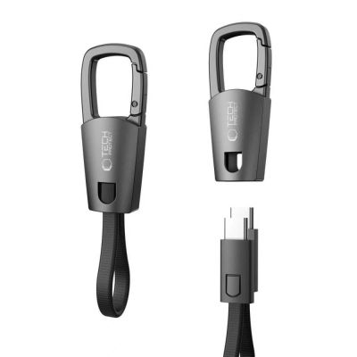 Tech-Protect Ultraboost DNA Cable with Keychain USB-C PD 60W / 3A - Gray