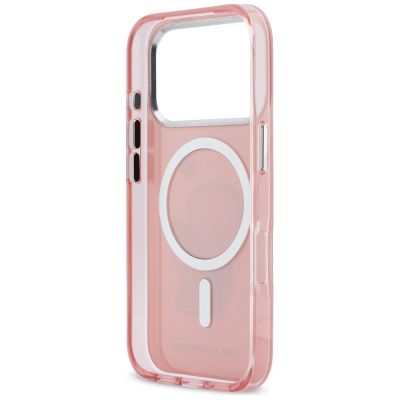 7. Karl Lagerfeld Karl & Choupette Back MagSafe Case for iPhone 17 Pro Max - Pink