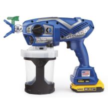 GRACO ULTRA AIRLESS PAINT GUN (2 x 2AH DEWALT BATTERIES + CHARGER) + BAG