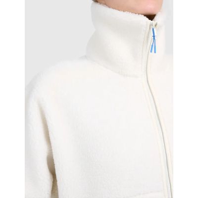 10. Women's loose sherpa fleece with stand-up collar 4F 4FWAW26TFLEF463-11S