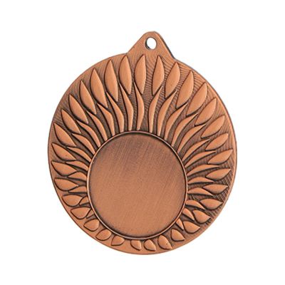 2. Bronze medal with space for a 25 mm emblem - steel