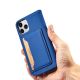11. Magnet Card Case for iPhone 12 Pro cover card wallet card stand blue
