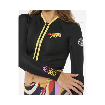 5. RIP CURL G-Bomb 1.5 Ls Fz Crop Jkt Women's Jacket Black