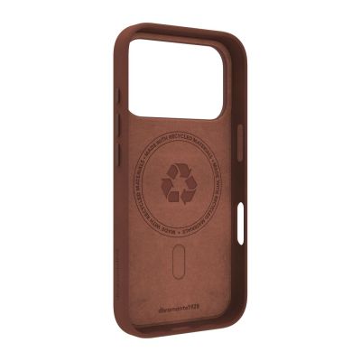 dbramante 1928 Roskilde MS - leather case for iPhone 17 Pro compatible with MagSafe (dark tan)