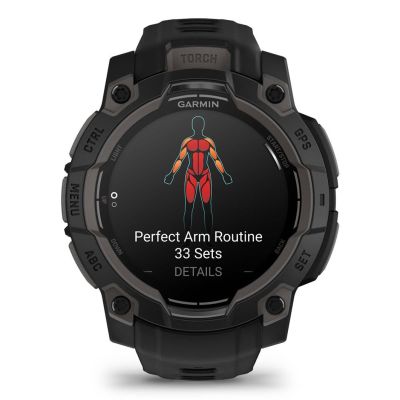 3. Garmin Instinct 3 AMOLED 45 mm Sports Watch, Black