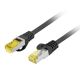 LANBERG PATCH CABLE CAT.6A S/FTP LSZH CU 0.25M BLACK FLUKE PASSED