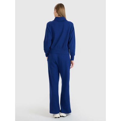 5. Women's oversized wide-leg trousers 4F 4FRSS25TTROF1397-31S